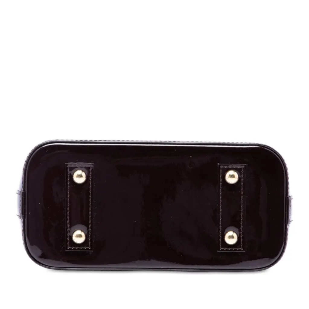 Louis Vuitton Monogram Vernis Alma BB Purple Leather Very good - Inside View