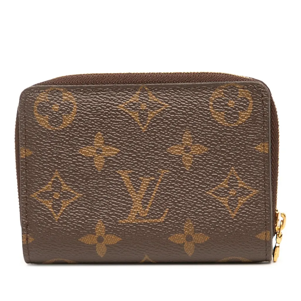 Louis Vuitton Monogram Reverse Lou Wallet Brown Canvas Very good - Front View