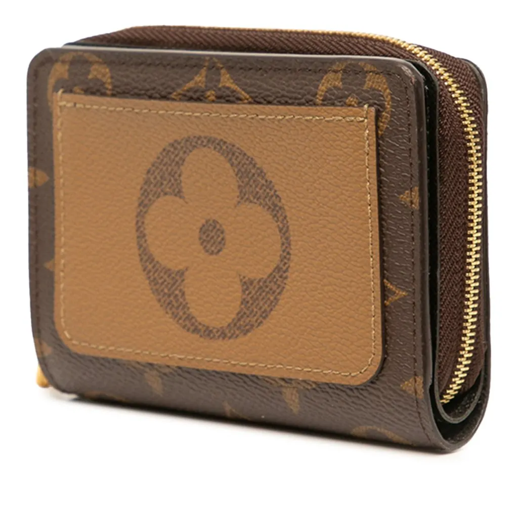 Louis Vuitton Monogram Reverse Lou Wallet Brown Canvas Very good - Back View