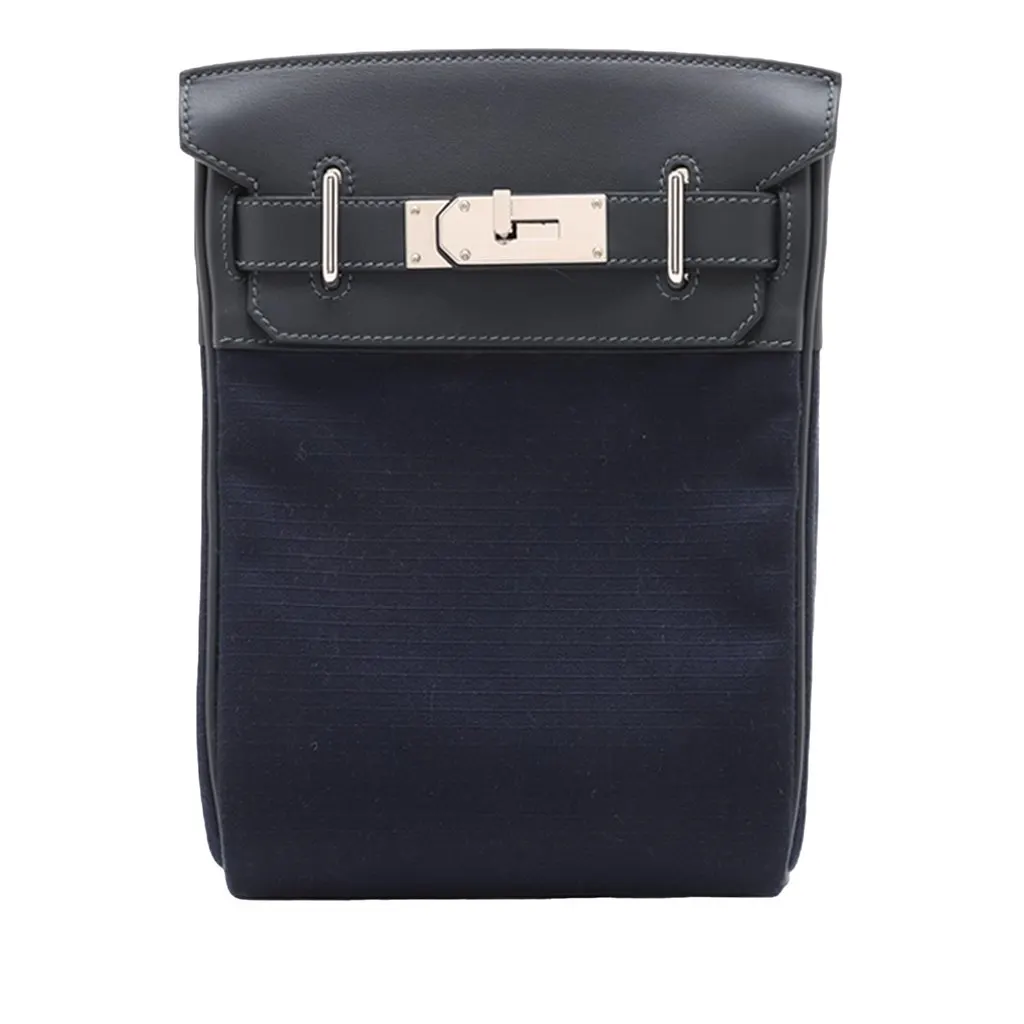 Hermès Bivouac and Swift Kelly Hac a Dos PM Blue Very good - Front View