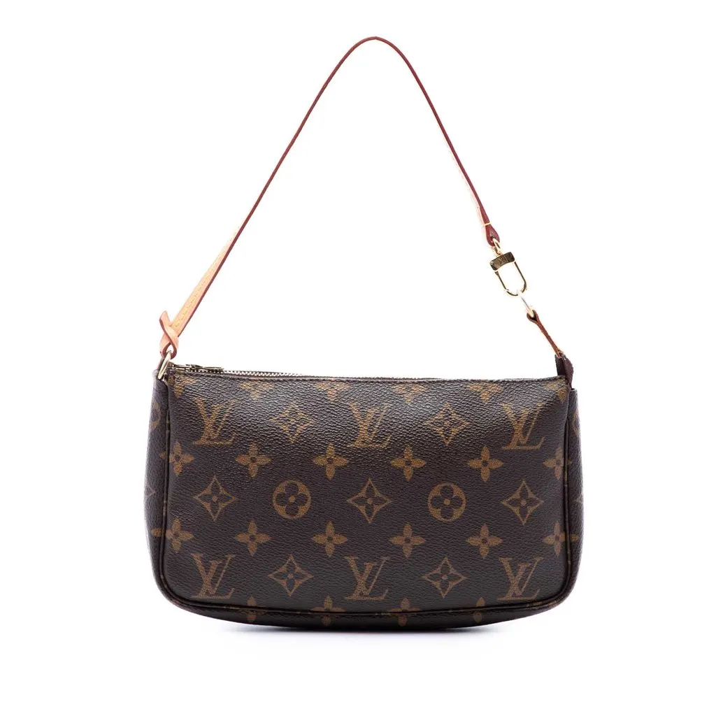 Louis Vuitton Monogram Pochette Accessoires Brown Canvas Very good - Front View