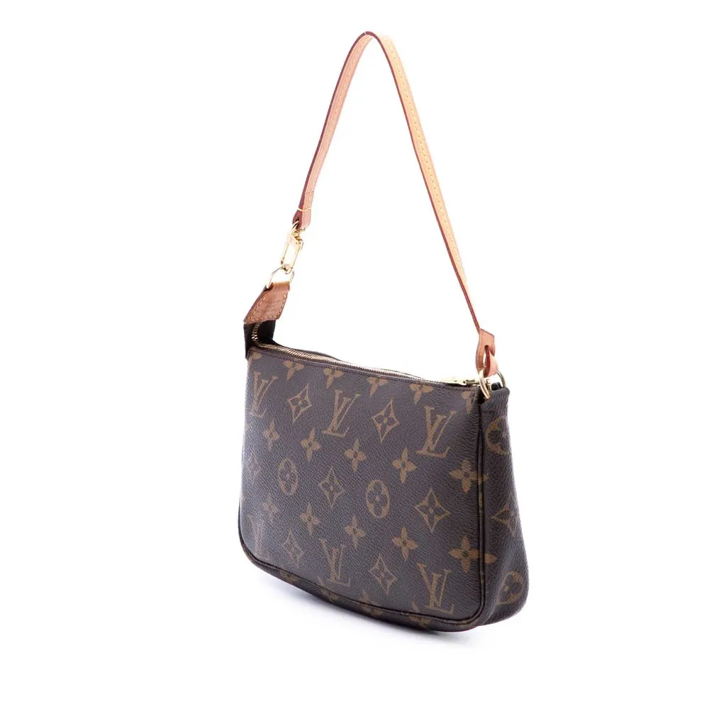 Louis Vuitton Monogram Pochette Accessoires Brown Canvas Very good - Back View