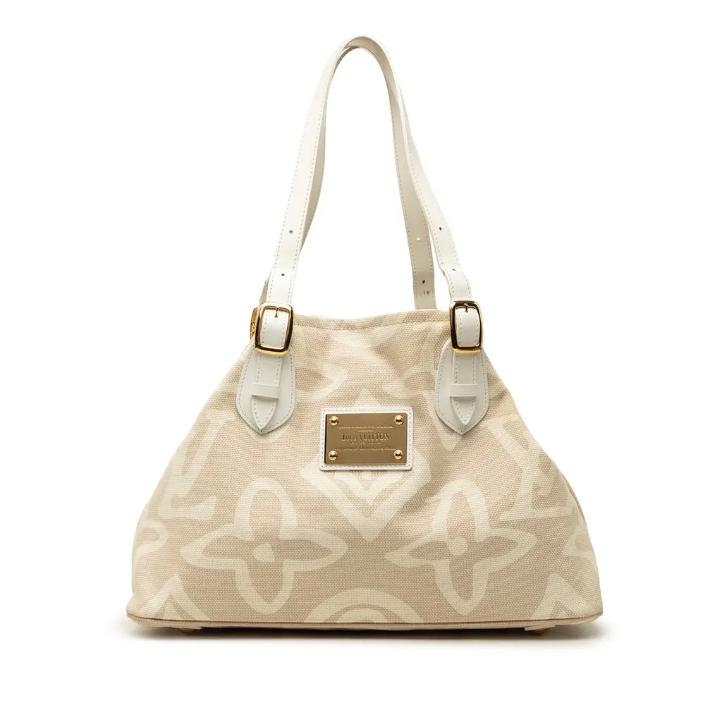 Louis Vuitton Monogram Tahitienne Cabas PM Beige Canvas Very good - Front View