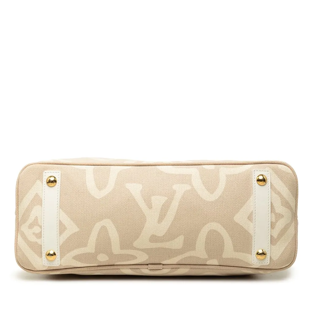 Louis Vuitton Monogram Tahitienne Cabas PM Beige Canvas Very good - Inside View