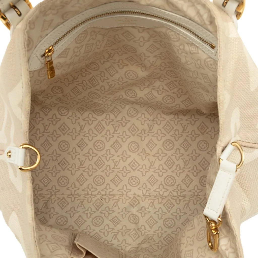 Louis Vuitton Monogram Tahitienne Cabas PM Beige Canvas Very good - Model View
