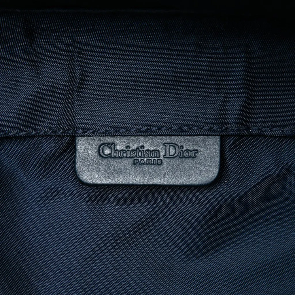 Dior Diorissimo Canvas Saddle Pouch Blue Canvas Very good - Box View