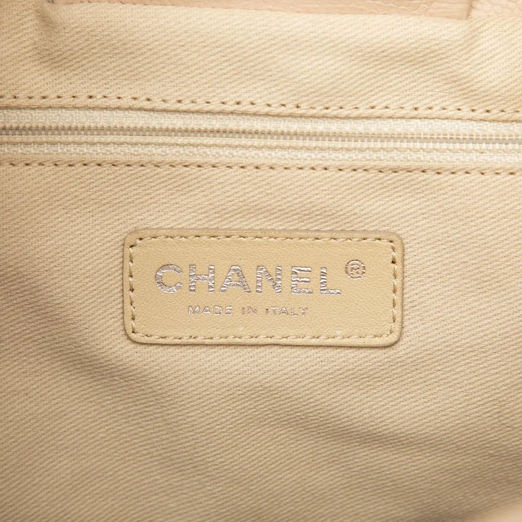 Chanel CC Caviar Soft Shopping Tote Brown Leather Very good - Box View