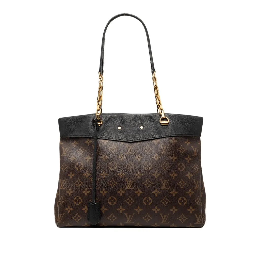 Louis Vuitton Monogram Pallas Shopper Brown Very good - Front View