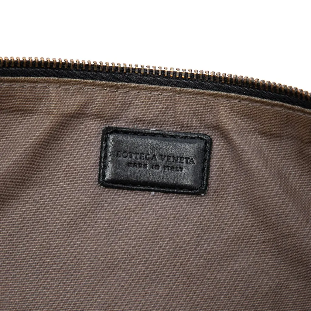 Bottega Veneta Nappa Intrecciato Clutch Black Leather Very good - Box View