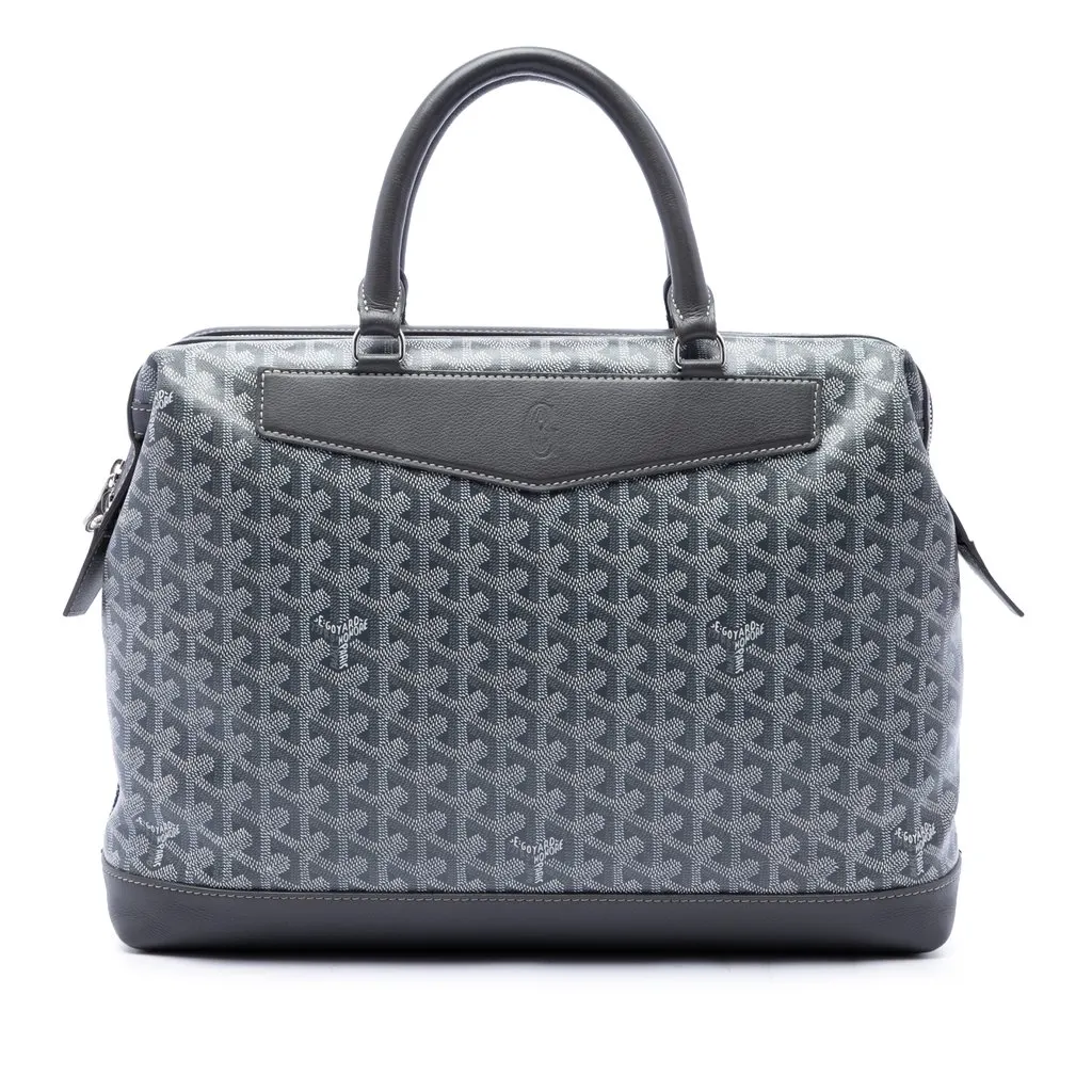 Goyard Goyardine Cisalpin Document Case Grey Canvas Good - Front View