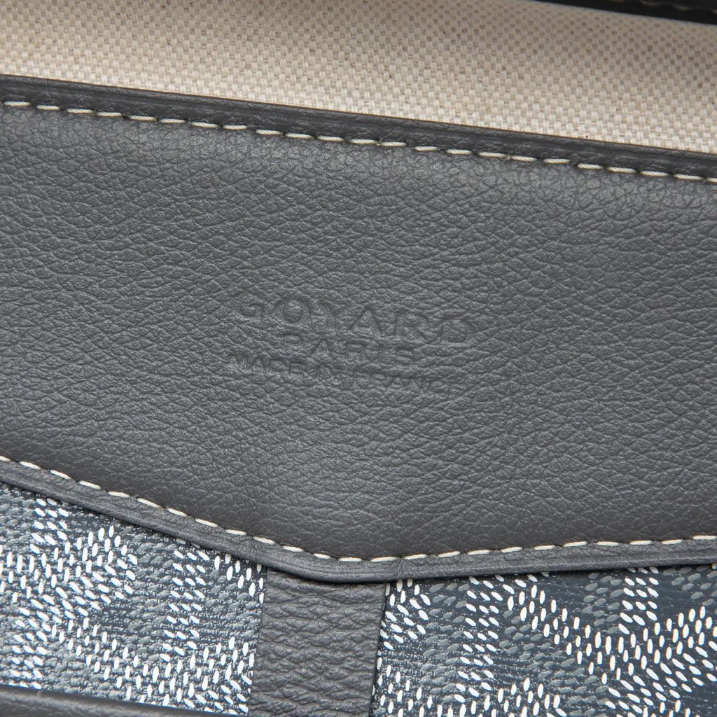 Goyard Goyardine Cisalpin Document Case Grey Canvas Good - Box View