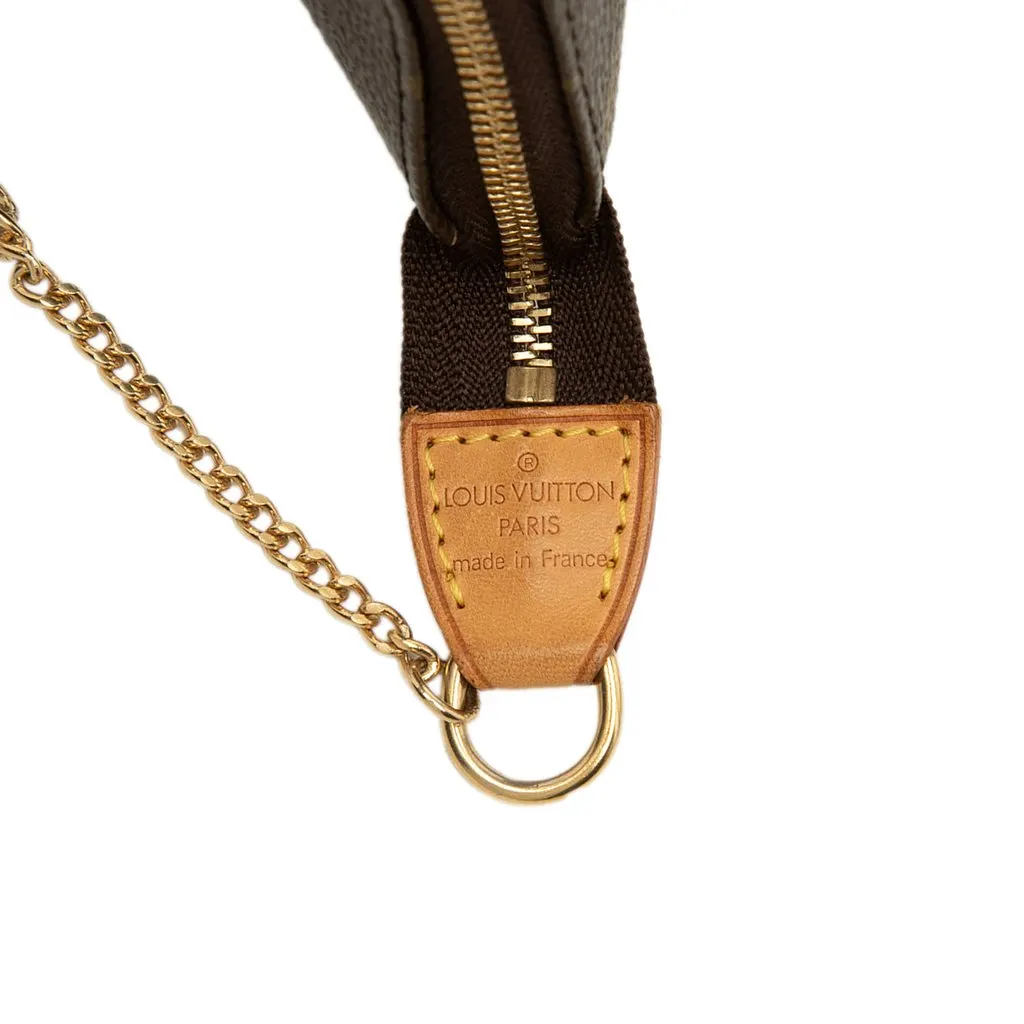 Louis Vuitton Monogram Mini Pochette Accessoires Brown Good - Box View