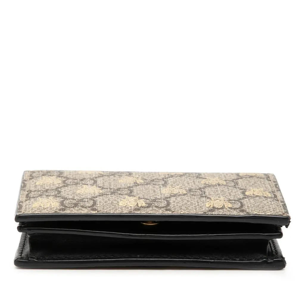 Gucci GG Supreme Bees Bifold Wallet Beige Very good - Inside View