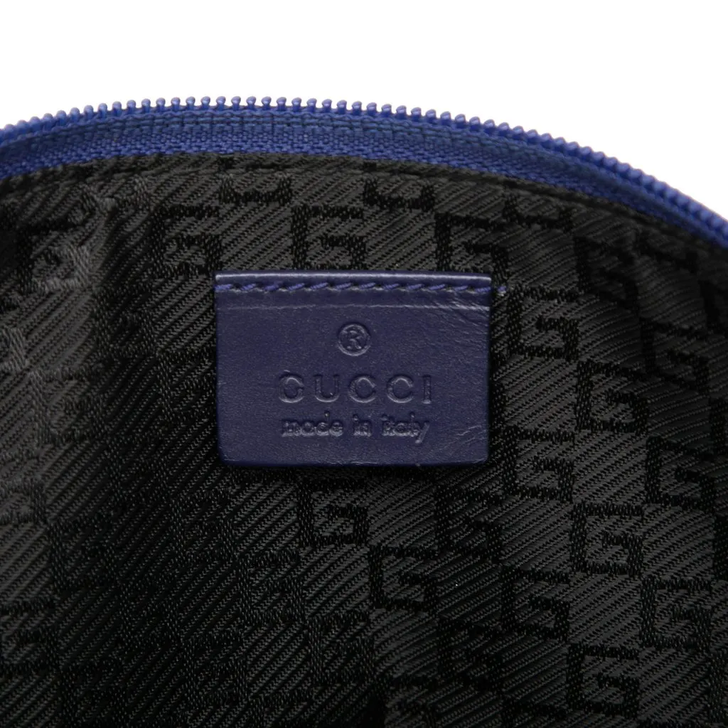Gucci Satin Boat Blue Satin Very good - Box View