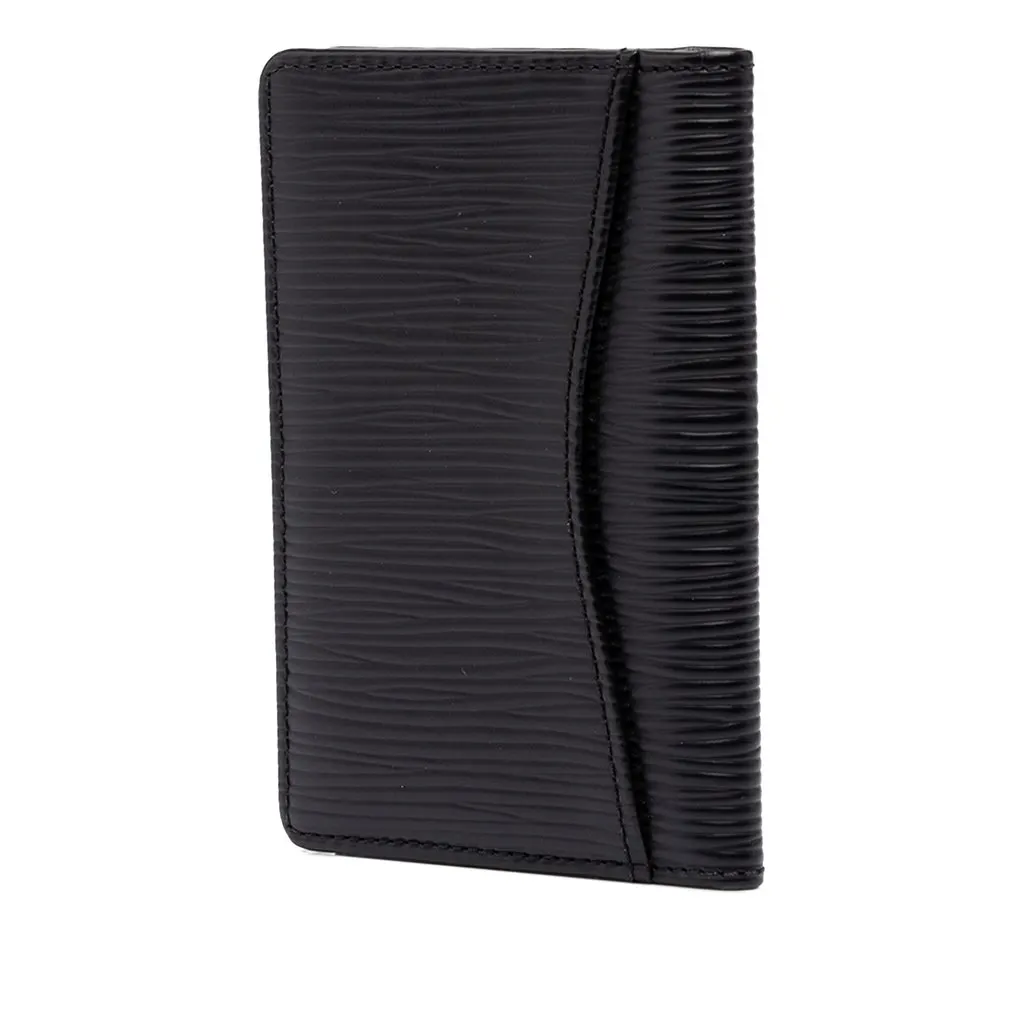 Louis Vuitton Epi Pocket Organizer Black Leather Good - Back View