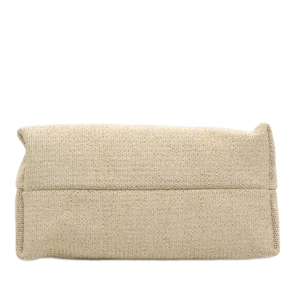 Salvatore Ferragamo Ferragamos Creations Medium Raffia Shopping Tote Beige Very good - Inside View