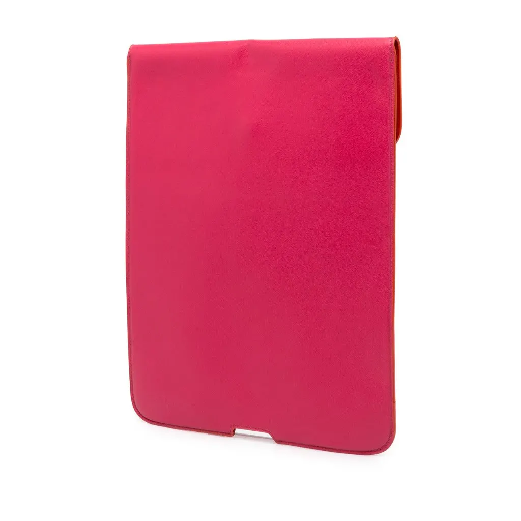 Loewe Calfskin Anagram iPad Case Pink Leather Good - Back View