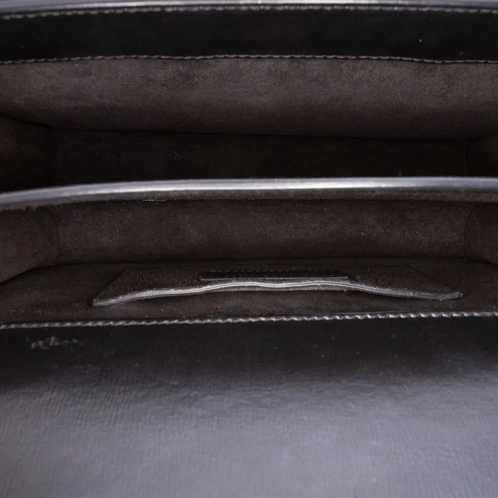 Saint Laurent Medium Calfskin Monogram Sunset Crossbody Black Leather Very good - Model View