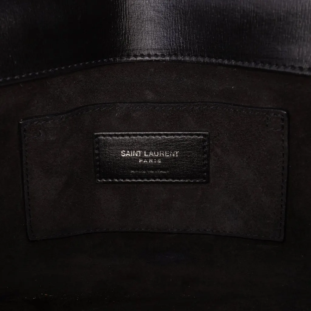 Saint Laurent Medium Calfskin Monogram Sunset Crossbody Black Leather Very good - Box View