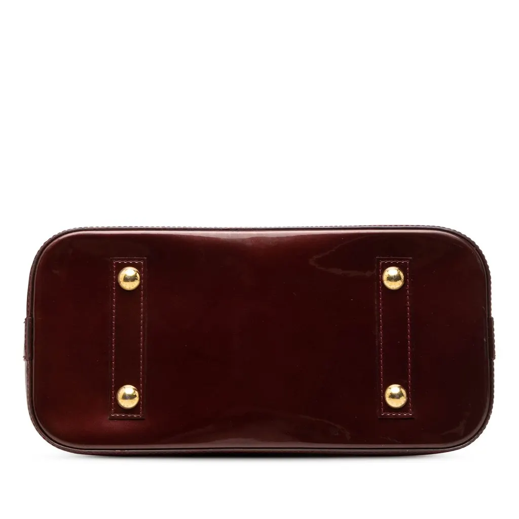 Louis Vuitton Monogram Vernis Alma PM Red Leather Very good - Inside View