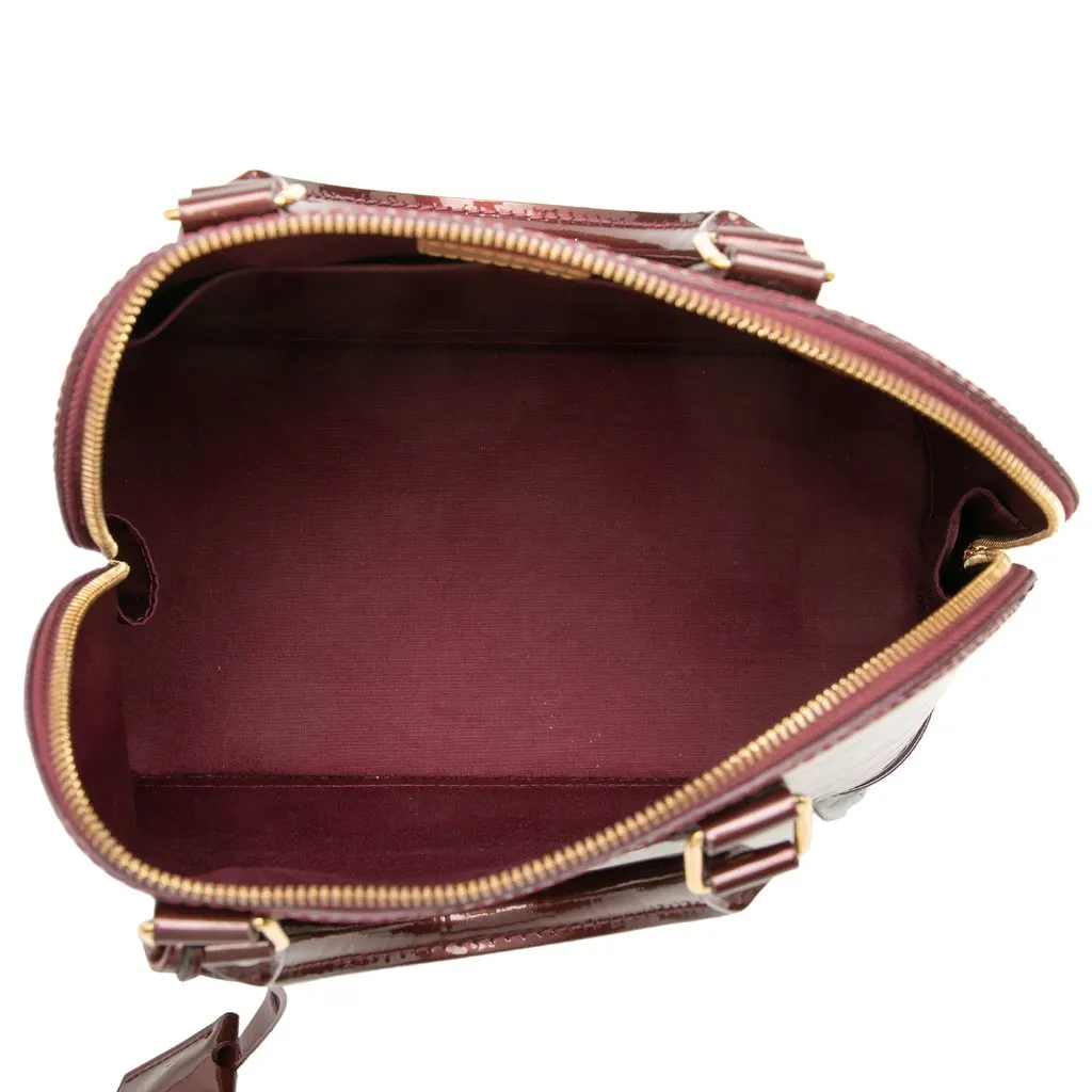 Louis Vuitton Monogram Vernis Alma PM Red Leather Very good - Model View