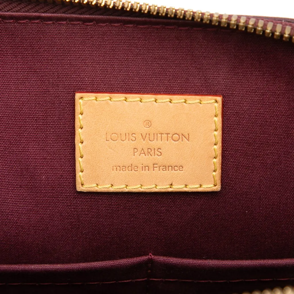 Louis Vuitton Monogram Vernis Alma PM Red Leather Very good - Box View