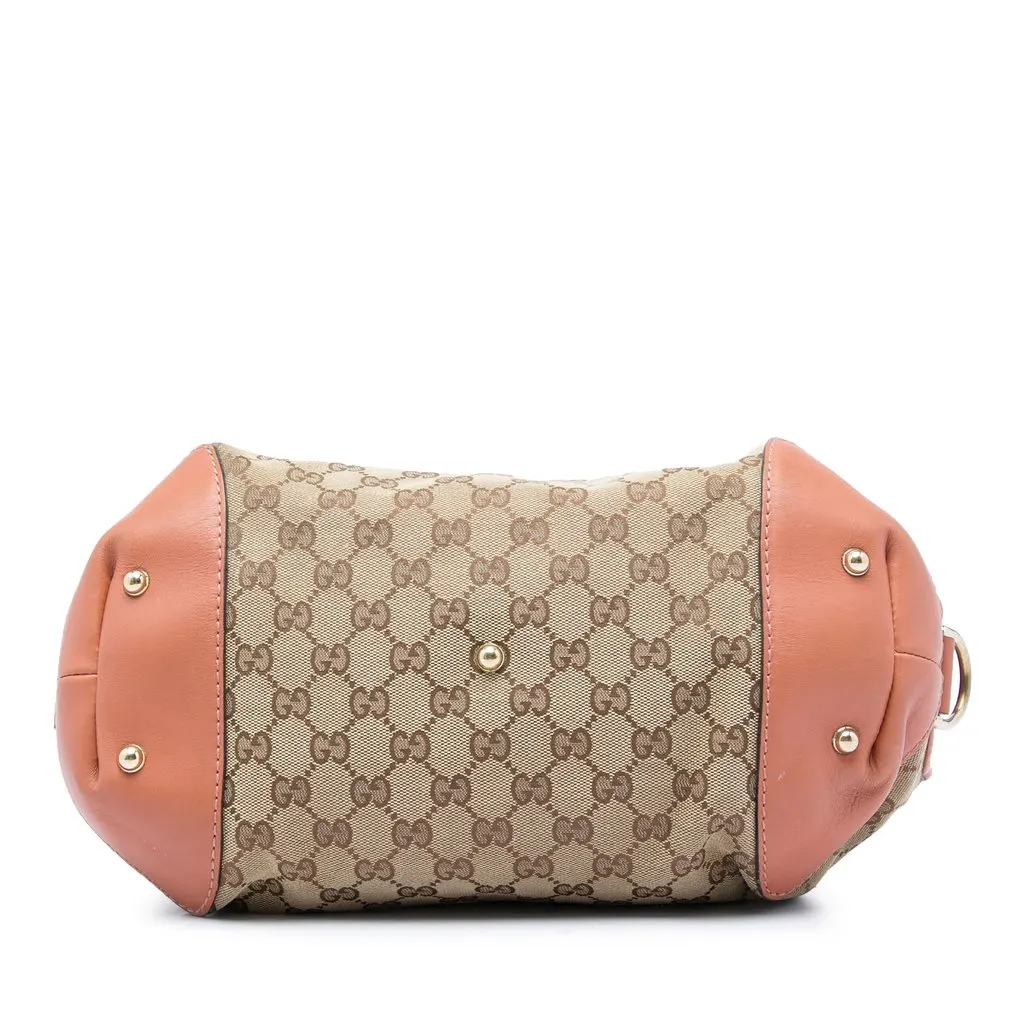 Gucci GG Canvas Heart Bit Satchel Beige Very good - Inside View