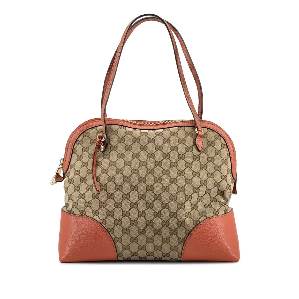 Gucci Medium GG Canvas Bree Dome Tote Beige Very good - Front View