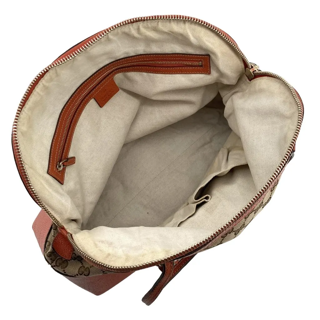 Gucci Medium GG Canvas Bree Dome Tote Beige Very good - Model View