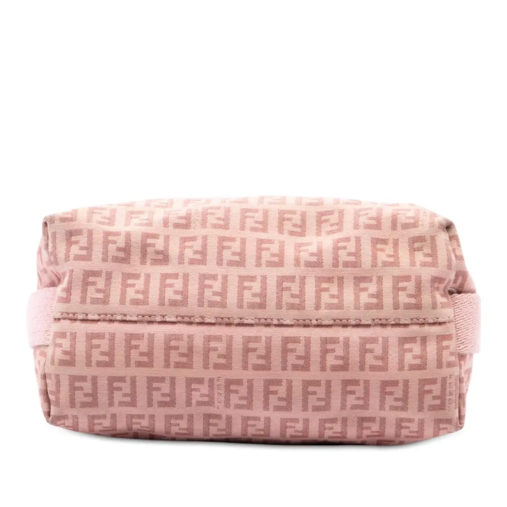Fendi Zucchino Canvas Crossbody Pink Canvas Very good - Inside View