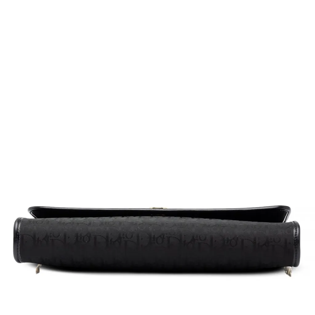 Dior Diorissimo Trotter Canvas Chain Shoulder Bag Black Canvas Good - Inside View