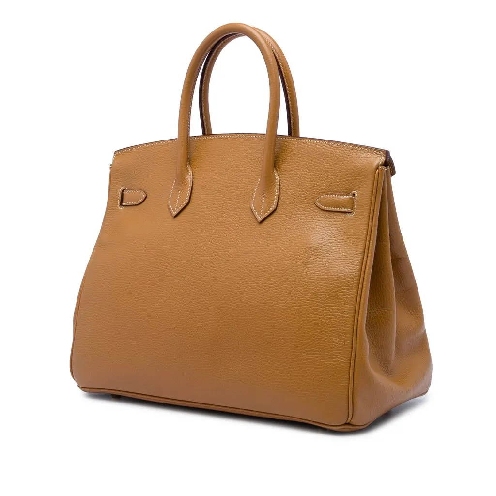 Hermès Togo Birkin Retourne 35 Brown Leather Very good - Back View