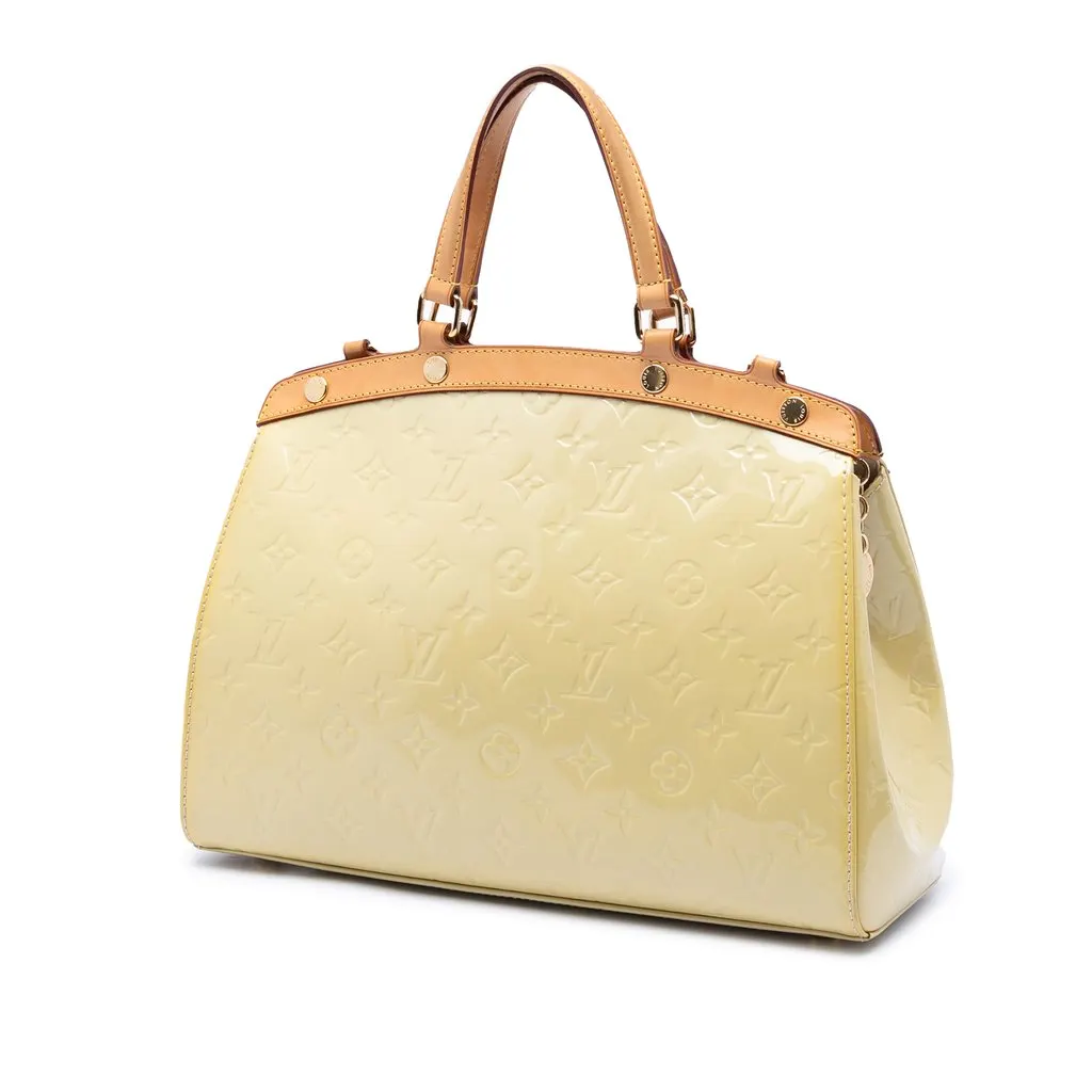Louis Vuitton Monogram Vernis Brea MM Yellow Leather Very good - Back View