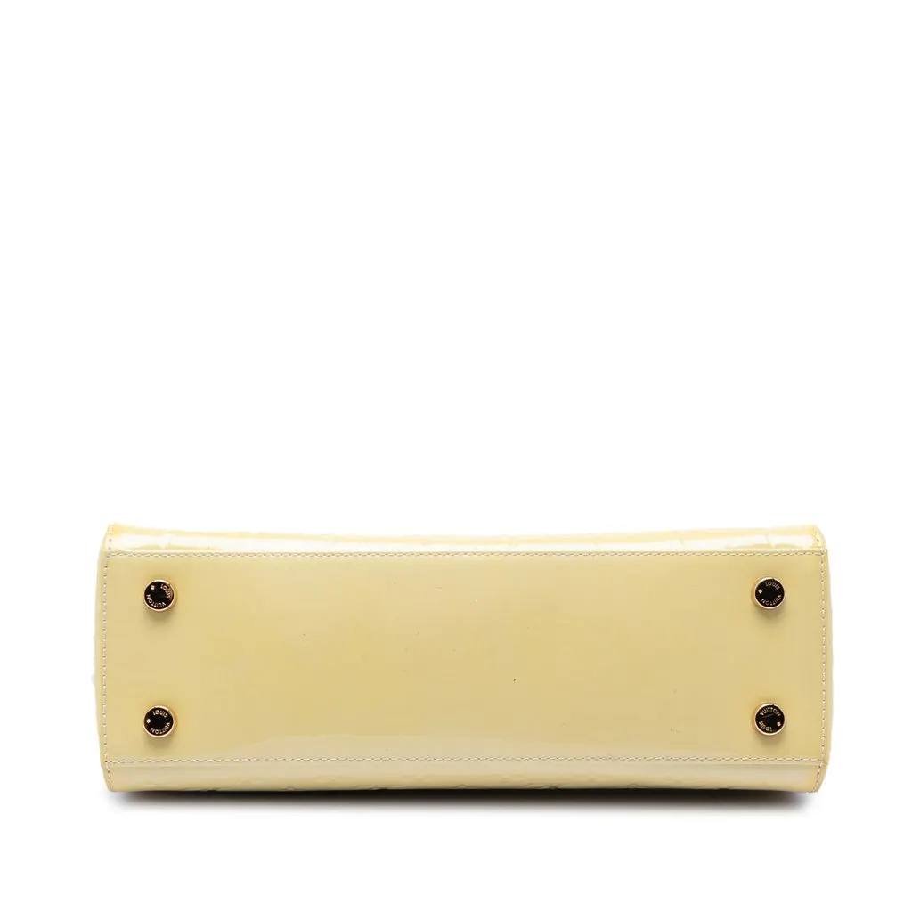 Louis Vuitton Monogram Vernis Brea MM Yellow Leather Very good - Inside View