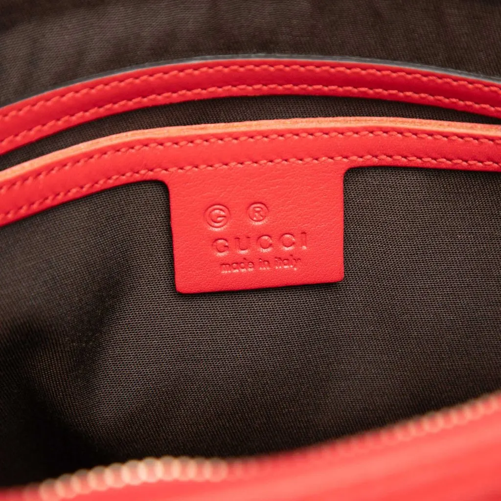 Gucci Medium Guccissima Joy Boston Bag Red Leather Very good - Box View