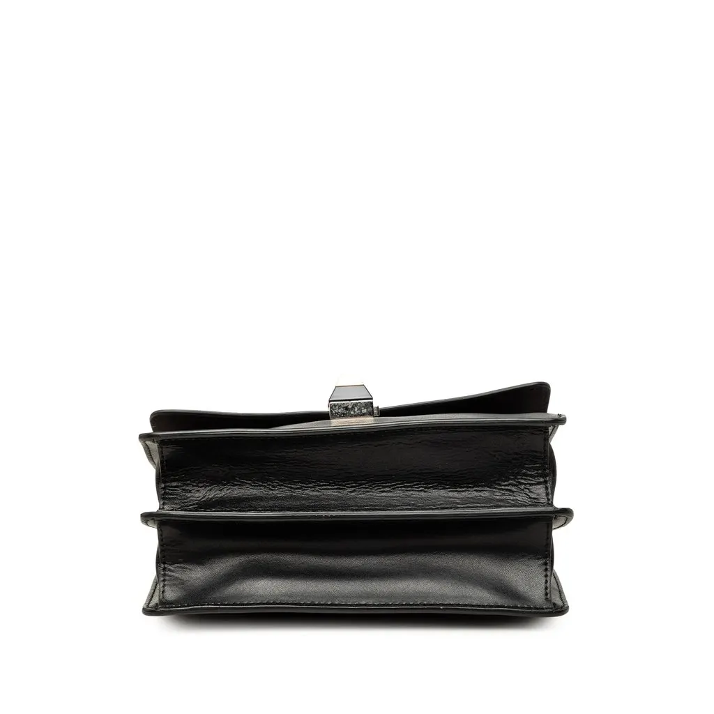 Fendi Small Leather Kan I Crossbody Black Leather Very good - Inside View