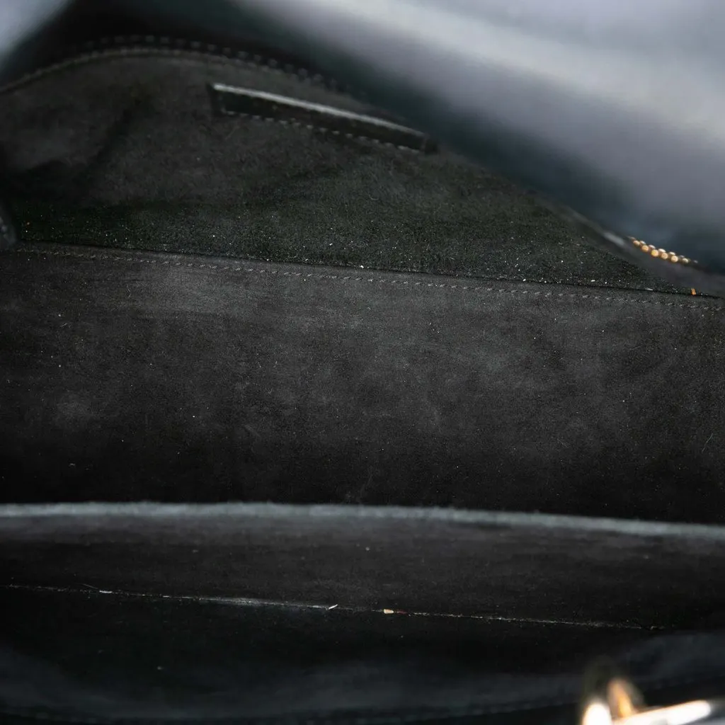 Dior Medium Calfskin Cannage Bead and Strass Embellished Lady Dior Black Leather Good - Model View