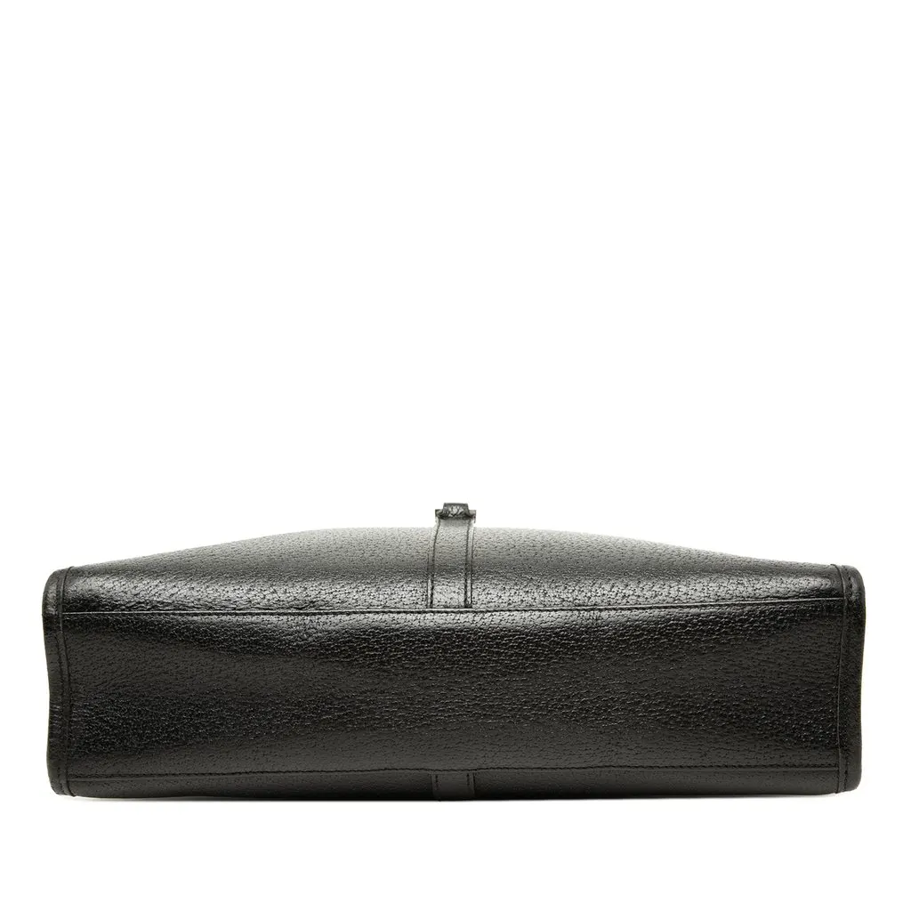 Gucci Grained Calfskin Jackie Handbag Black Leather Very good - Inside View