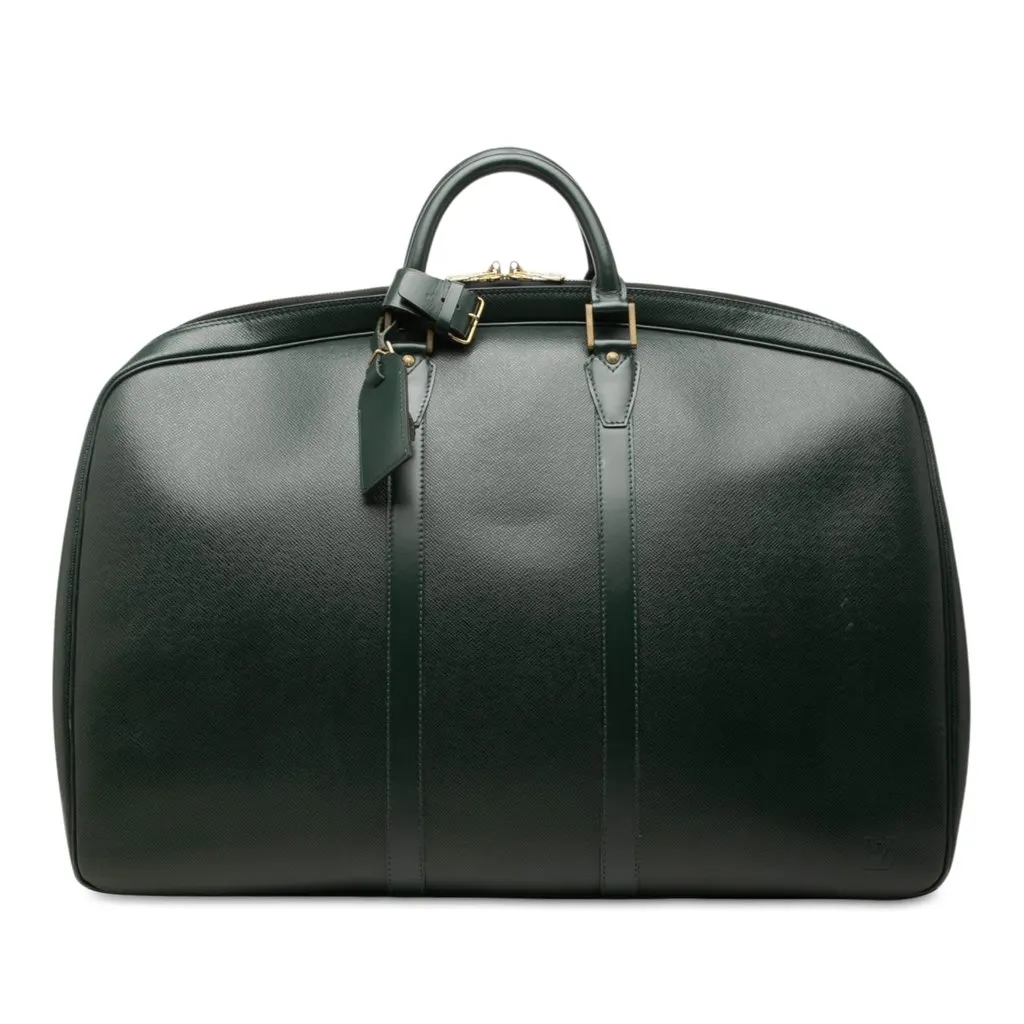 Louis Vuitton Taiga Helanga 1 Poche Green Leather Very good - Front View