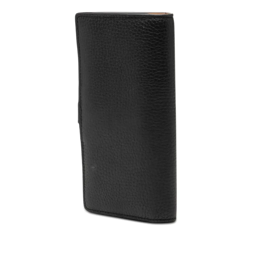 Louis Vuitton Taurillon Capucine Vertical Wallet Black Leather Good - Back View