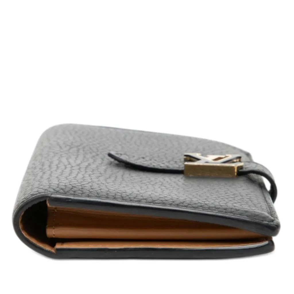 Louis Vuitton Taurillon Capucine Vertical Wallet Black Leather Good - Inside View