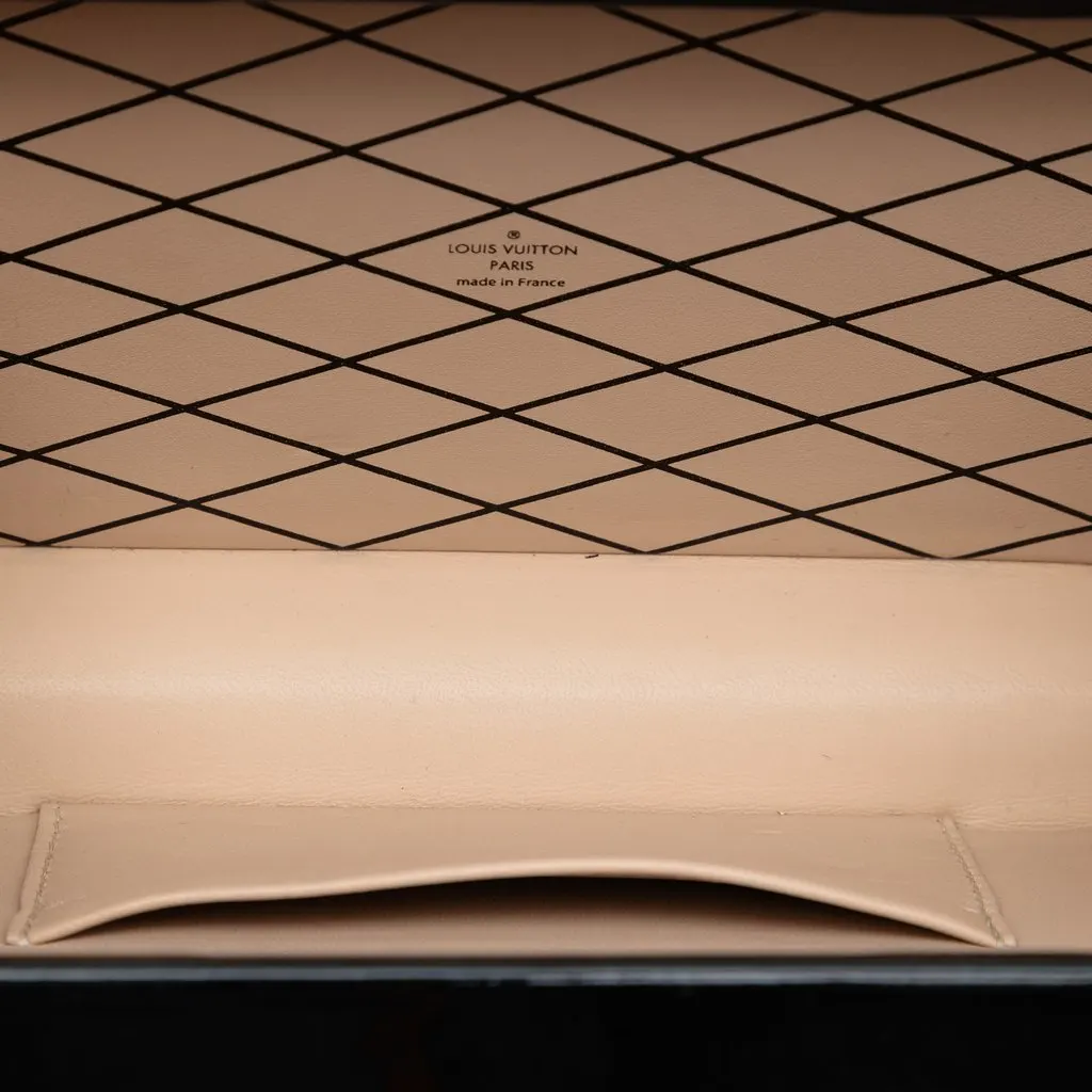 Louis Vuitton Monogram Vernis Stickers Petite Malle Beige Leather Very good - Model View