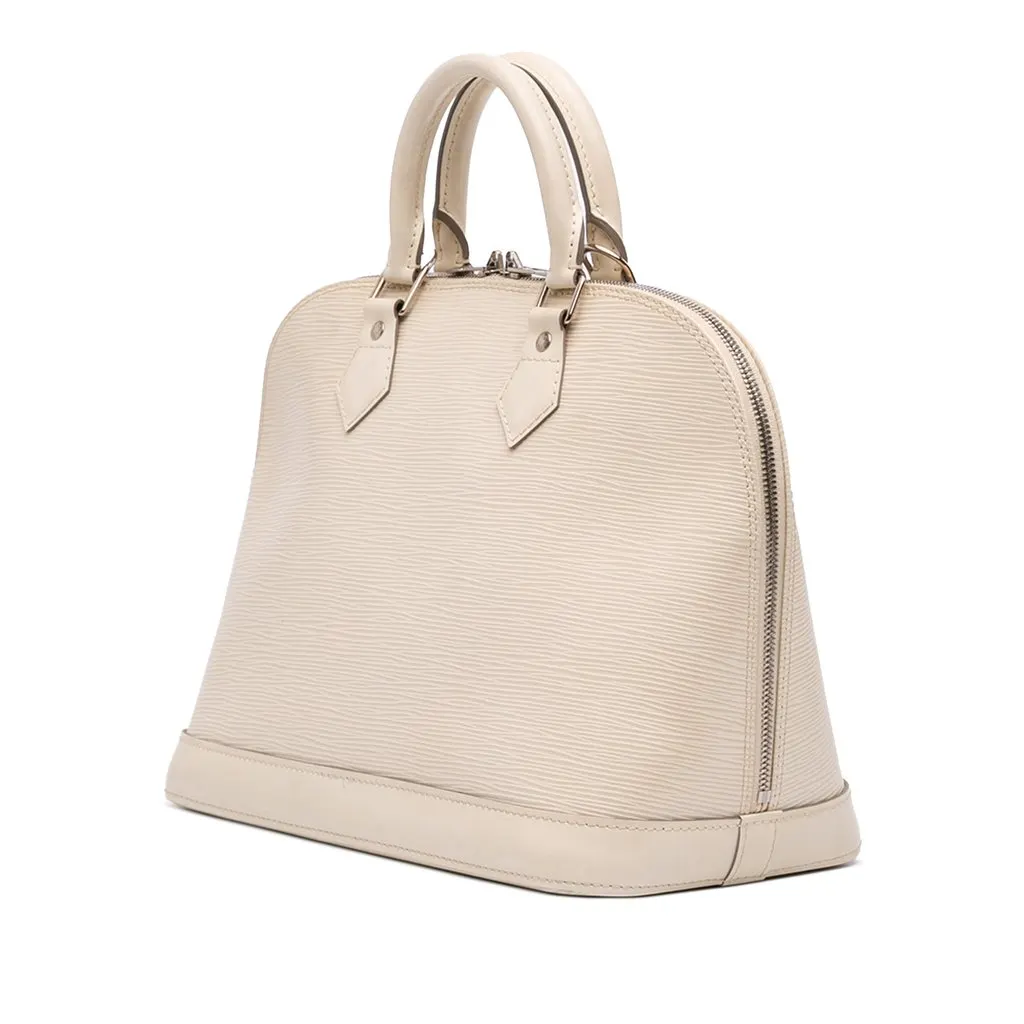 Louis Vuitton Epi Alma PM White Leather Very good - Back View