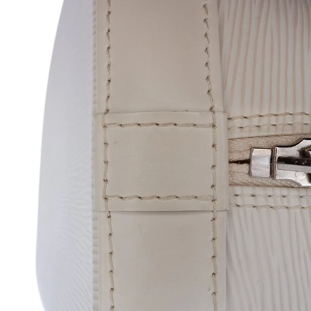 Louis Vuitton Epi Alma PM White Leather Very good - Box View