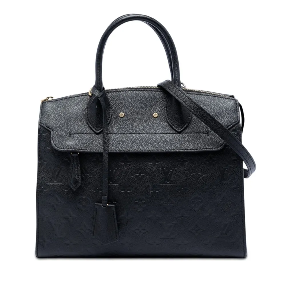Louis Vuitton Monogram Empreinte Pont Neuf MM Black Leather Very good - Front View