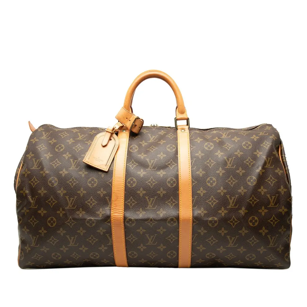 Louis Vuitton Monogram Keepall 55 Brown Very good - Front View