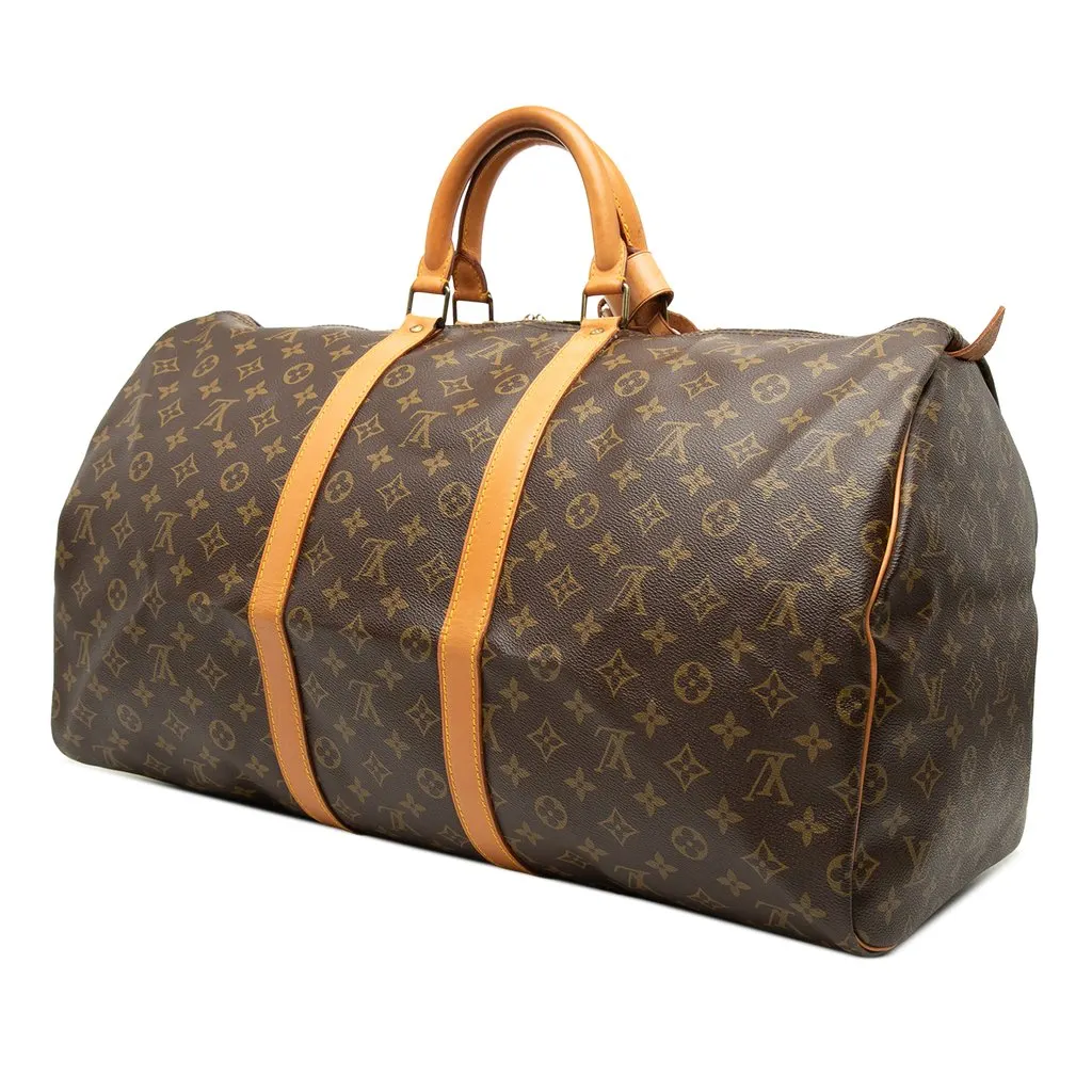 Louis Vuitton Monogram Keepall 55 Brown Very good - Back View