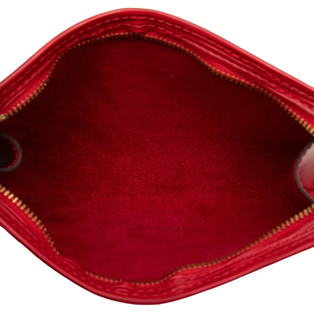 Louis Vuitton Epi Bucket PM Pouch Red Leather Very good - Model View
