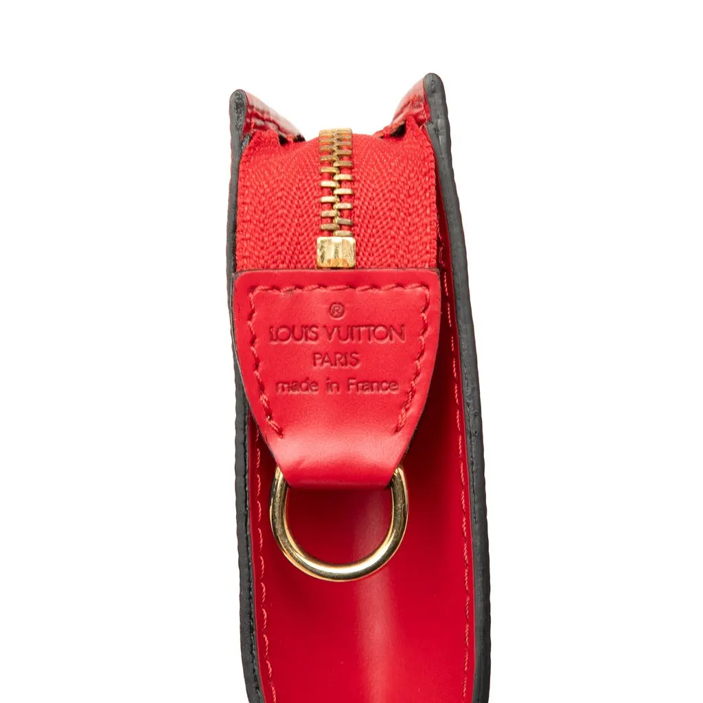 Louis Vuitton Epi Bucket PM Pouch Red Leather Very good - Box View