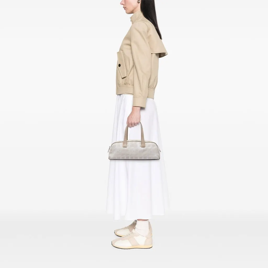 Chanel New Travel Line Nylon Handbag Beige Very good - Box View